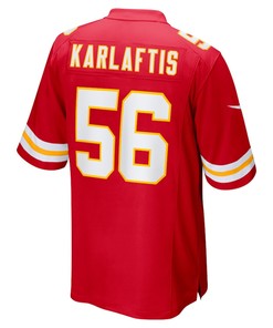 George Karlaftis Kansas City Chiefs 2022 NFL Draft First Round Pick Player Game Jersey - Red