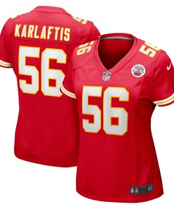 George Karlaftis Kansas City Chiefs Womens Game Player Jersey - Red Nfl