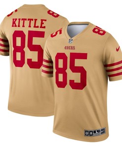 George Kittle 85 San Francisco 49ers Inverted Legend Jersey - Gold
