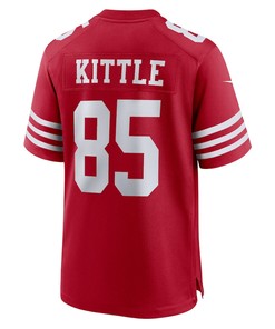 George Kittle 85 San Francisco 49ers Player Game Jersey - Scarlet