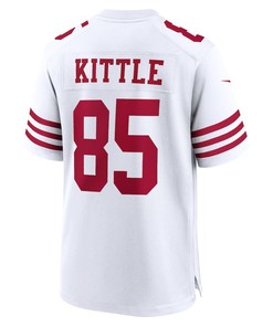George Kittle 85 San Francisco 49ers Team Game Jersey - White
