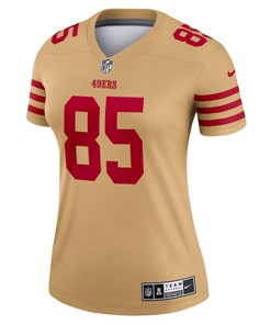 George Kittle 85 San Francisco 49ers Women's Team Inverted Legend Jersey - Gold