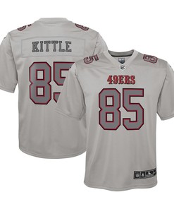 George Kittle 85 San Francisco 49ers Youth Atmosphere Game Jersey - Gray
