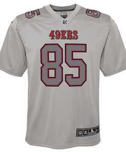 George Kittle 85 San Francisco 49ers Youth Atmosphere Game Jersey - Gray