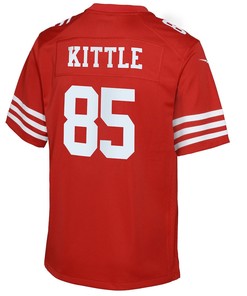 George Kittle 85 San Francisco 49ers Youth Game Jersey - Scarlet
