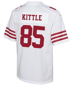 George Kittle 85 San Francisco 49ers Youth Game Jersey - White