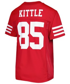 George Kittle 85 San Francisco 49ers Youth Team Player Jersey - Scarlet
