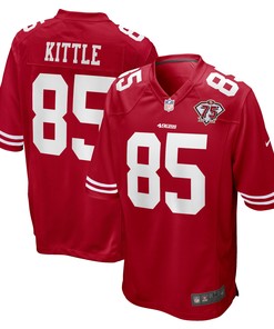 George Kittle San Francisco 49ers 75th Anniversary Game Jersey - Scarlet Nfl