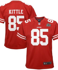 George Kittle San Francisco 49ers Nike Youth Super Bowl Liv Game Jersey - Scarlet