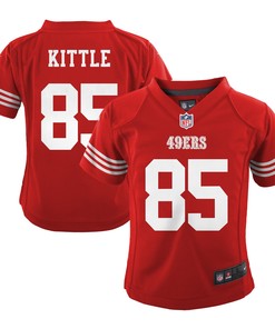 George Kittle San Francisco 49ers Preschool Game Jersey - Scarlet Nfl