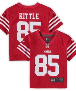 George Kittle San Francisco 49ers Toddler Game Jersey - Scarlet Nfl