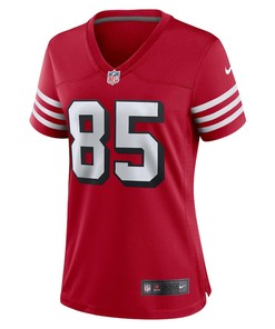 George Kittle San Francisco 49ers Women's Alternate Game Jersey - Scarlet