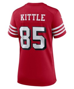 George Kittle San Francisco 49ers Women's Alternate Game Jersey - Scarlet