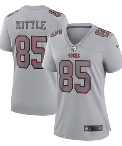 George Kittle San Francisco 49ers Womens Atmosphere Fashion Game Jersey - Gray Nfl