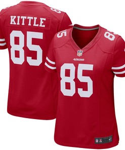 George Kittle San Francisco 49ers Womens Game Player Jersey - Scarlet Nfl