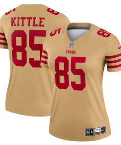 George Kittle San Francisco 49ers Womens Team Inverted Legend Jersey - Gold Nfl