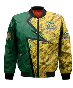 George Mason Patriots Bomber Abstract Pattern Sport- NCAA