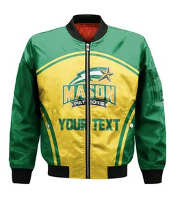 George Mason Patriots Bomber Curve Style Sport- NCAA