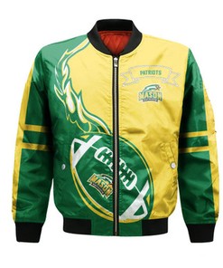 George Mason Patriots Bomber Jacket Flame Ball - NCAA