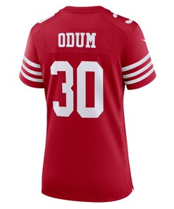 George Odum San Francisco 49ers Women's Game Player Jersey - Scarlet