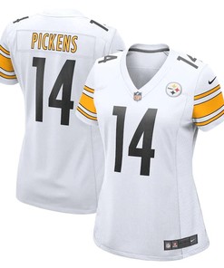 George Pickens 14 Pittsburgh Steelers Women's Game Player Jersey - White