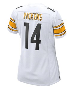 George Pickens 14 Pittsburgh Steelers Women's Game Player Jersey - White
