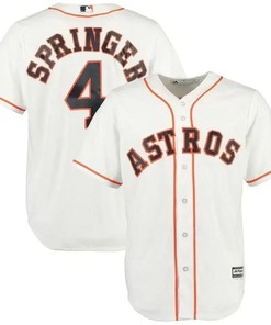 George Springer Houston Astros Official Cool Base Player Jersey - White