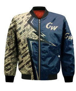 George Washington Colonials Bomber Abstract Pattern Sport- NCAA
