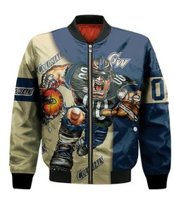George Washington Colonials Bomber Jacket Football Go On - NCAA