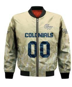 George Washington Colonials Bomber Jacket Logo Sport Ombre  - NCAA