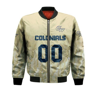 George Washington Colonials Bomber Jacket Logo Sport Ombre - NCAA