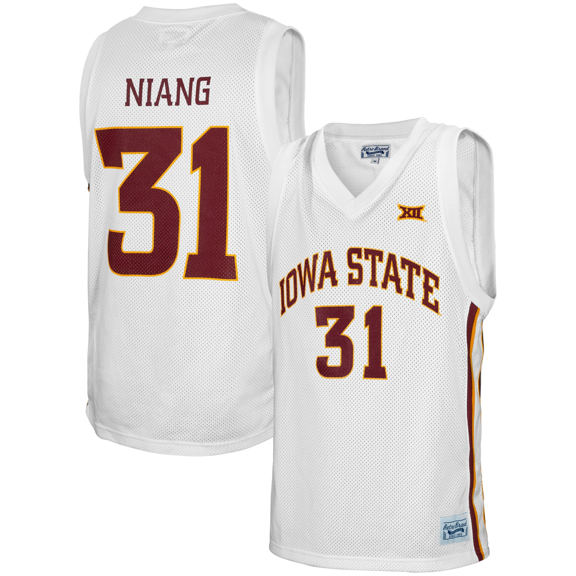 Georges Niang Iowa State Cyclones Original Retro Brand Alumni Basketball Jersey - White Ncaa