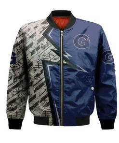 Georgetown Hoyas Bomber Abstract Pattern Sport- NCAA