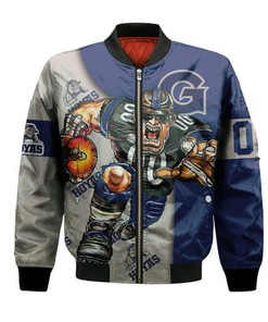 Georgetown Hoyas Bomber Jacket Football Go On - NCAA