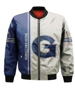 Georgetown Hoyas Bomber Jacket Half Style - NCAA