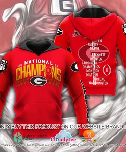 Georgia Bulldogs 2021 National Champions 3D Hoodie