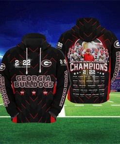 Georgia Bulldogs 2022 National Champions 2022 3D Personalized Hoodie
