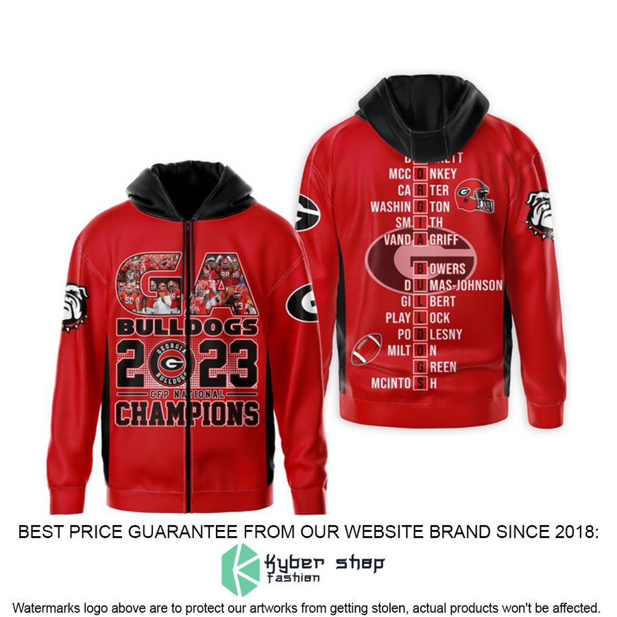 Georgia Bulldogs Women's Cropped Hoodie - Campus Burnout Fleece, Cardinal Red, Officially Licensed (Large)