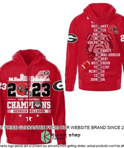 Georgia Bulldogs 2023 National Champions Red 3D Hoodie