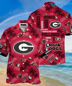 Georgia Bulldogs Hawaiian Shirt Coconut Tree Georgia Bulldogs Gift
