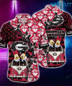 Georgia Bulldogs Hawaiian Shirt Mickey Minnie Georgia Bulldogs Gift