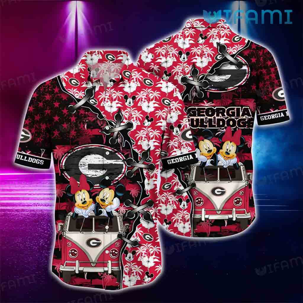 Georgia Bulldogs Hawaiian Shirt Mickey Minnie Georgia Bulldogs Gift