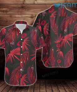 Georgia Bulldogs Hawaiian Shirt Palm Leaves Georgia Bulldogs Gift