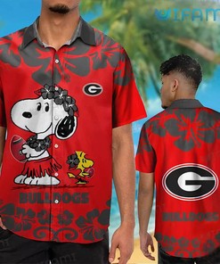 Georgia Bulldogs Hawaiian Shirt Snoopy Woodstock Ga Football Gift