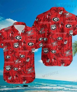 Georgia Bulldogs Hawaiian Shirt Tropical Coconut Ga Football Gift