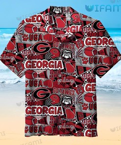 Georgia Bulldogs Hawaiian Shirt Uga Accessories Georgia Bulldogs Gift