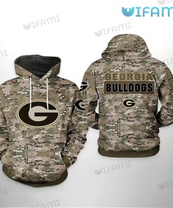 Georgia Bulldogs Hoodie 3D Camo Pattern Georgia Bulldogs Gift