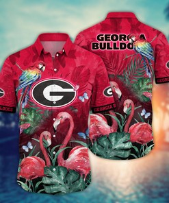 Georgia Bulldogs NCAA Flower Hawaii Shirt For Fans Ver 12
