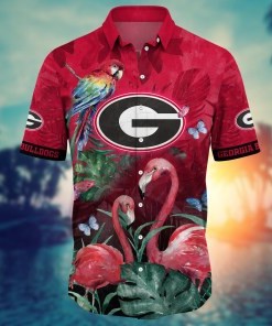 Georgia Bulldogs NCAA Flower Hawaii Shirt For Fans Ver 12