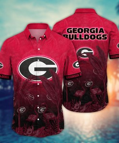 Georgia Bulldogs NCAA Flower Hawaii Shirt For Fans Ver 13